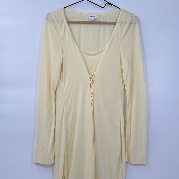 Song Of Style Womens Jovi Maxi Midi Lace Up Dress L - Picture 4 of 9